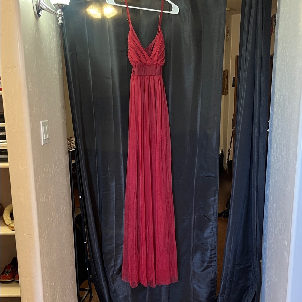 Elegant Red Evening Gown